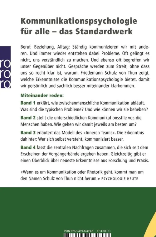 Rowohlt Taschenbuch Ratgeber|Business & Karriere*Miteinander reden 1