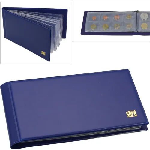 SAFE Schwäbische Albumfab Hobby & Lifestyle-Münzen Taschenalbum Einband blau