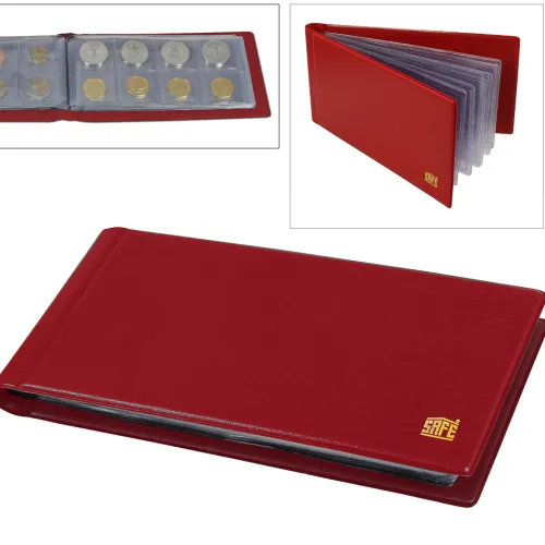 SAFE Schwäbische Albumfab Hobby & Lifestyle-Münzen Taschenalbum Einband rot