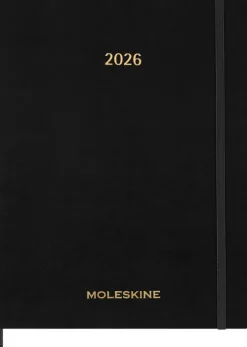 Moleskine 15 Monate Essential Wochenkalender 2025/2026, 1 Wo = 2 Seiten, vertikal, XXL, fester Einband, Schwarz*Moleskine Germany GmbH New