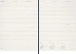 Moleskine Germany GmbH Wochenkalender-Moleskine 15 Monate Essential Wochenkalender 2025/2026, 1 Wo = 2 Seiten, vertikal, XXL, fester Einband, Saphirblau