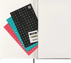 Moleskine Germany GmbH Wochenkalender-Moleskine 12 Monate Wochenkalender 2026, Large/A5, 1 Wo = 2 Seiten, vertikal, fester Einband, Schwarz