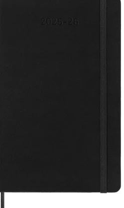 Moleskine Germany GmbH Wochenkalender*Moleskine 18 Monate Wochenkalender 2025/2026, L/A5, 1 Wo = 2 Seiten, Horizontal, Fester Einband, Schwarz