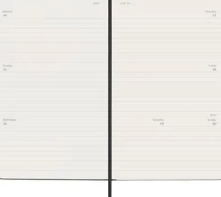 Moleskine Germany GmbH Wochenkalender*Moleskine 18 Monate Wochenkalender 2025/2026, L/A5, 1 Wo = 2 Seiten, Horizontal, Fester Einband, Schwarz