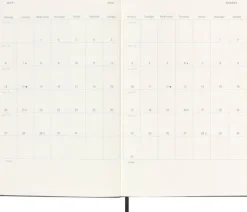 Moleskine Germany GmbH Wochenkalender*Moleskine 18 Monate Wochenkalender 2025/2026, L/A5, 1 Wo = 2 Seiten, Horizontal, Fester Einband, Schwarz