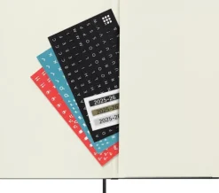 Moleskine Germany GmbH Wochenkalender*Moleskine 18 Monate Wochenkalender 2025/2026, L/A5, 1 Wo = 2 Seiten, Horizontal, Fester Einband, Schwarz