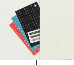 Moleskine Germany GmbH Wochenkalender-Moleskine 18 Monate Wochenkalender 2025/2026, L/A5, 1 Wo = 1 Seite, Rechts Linierte Seite, Weicher Einband, Schwarz
