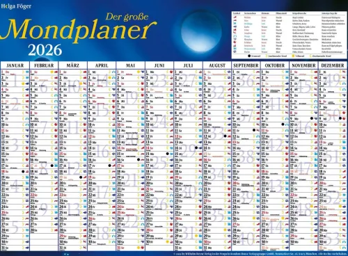 Ludwig bei Heyne Wandkalender|Posterkalender*Mondleben 2026