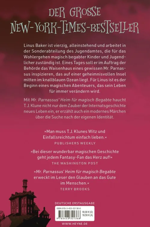 Heyne Taschenbuch Fantasy & Science Fiction|Lgbtqia+*Mr. Parnassus' Heim für magisch Begabte