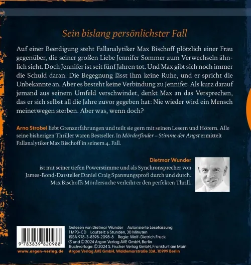 Mörderfinder - Stimme der Angst*Argon Verlag GmbH Sale