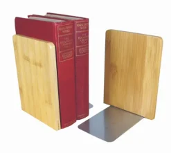 Bookchair Vertrieb Lesen & Geschichten-MyLibrary Buchstützen 2er Set | Holz & Edelstahl | Bookends