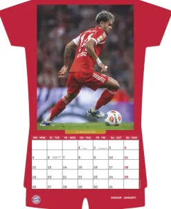 teNeues Calendars & Stationery GmbH & Co. KG Wandkalender*N Neumann - FC Bayern München 2026 - Trikotkalender 34x42 cm mit 12 Monatsblättern, 2-sprachigem Kalendarium & Spiralbindung, origineller Fußball-Wandkalender in Trikotform für Fans