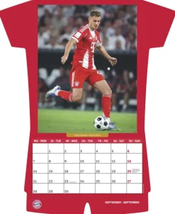 teNeues Calendars & Stationery GmbH & Co. KG Wandkalender*N Neumann - FC Bayern München 2026 - Trikotkalender 34x42 cm mit 12 Monatsblättern, 2-sprachigem Kalendarium & Spiralbindung, origineller Fußball-Wandkalender in Trikotform für Fans