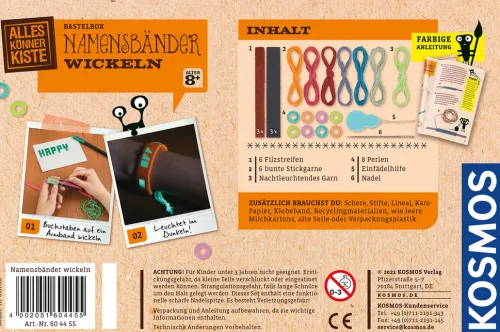 Franckh-Kosmos Forschen & Entdecken-Namensbänder wickeln