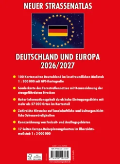 Naumann & Göbel Verlagsg. Karten & Atlanten*Neuer Straßenatlas Deutschland/Europa 2026/2027