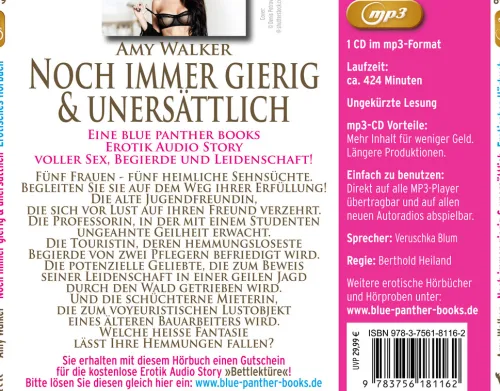 blue panther books Romane·Gesamtausgaben|Romane·Erotische Romane-Noch immer gierig & unersättlich | 5 geile erotische Sex-Geschichten | Erotik Audio Story | Erotisch
