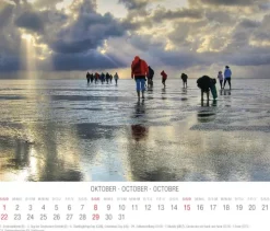 Tushita PaperArt Postkartenkalender*Nordsee 2023