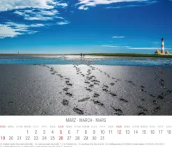 Tushita PaperArt Postkartenkalender*Nordsee 2023