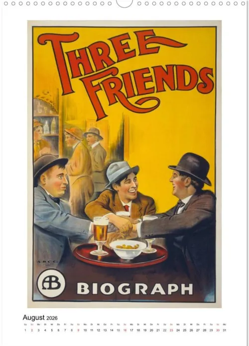 NOSTALGIE Poster aus Film, Theater und Werbung (Wandkalender 2026 DIN A3 hoch), Monatskalender*Calvendo