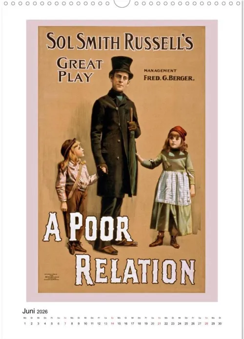 NOSTALGIE Poster aus Film, Theater und Werbung (Wandkalender 2026 DIN A3 hoch), Monatskalender*Calvendo