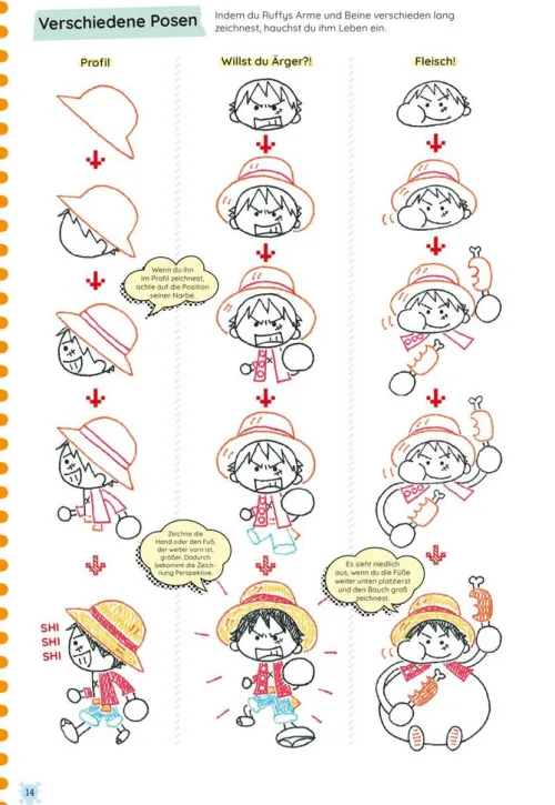 Carlsen Verlag GmbH Artbooks & Handbücher-One Piece Kritzelkurs