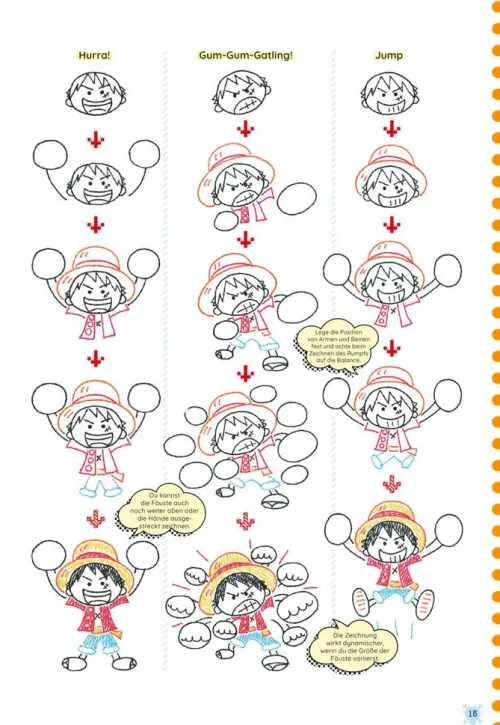 Carlsen Verlag GmbH Artbooks & Handbücher-One Piece Kritzelkurs