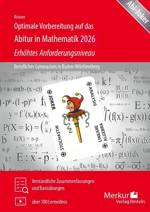 Merkur Verlag Abi Trainer·Mathematik-Optimale Vorbereitung auf das Abitur in Mathematik 2026 - Erhöhtes Anforderungsniveau
