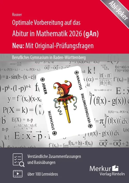 Optimale Vorbereitung auf das Abitur in Mathematik 2026 - Grundlegendes Anforderungsniveau*Merkur Verlag