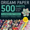 Tuttle Publishing Bastelpapier & Origami-Origami Paper 500 Sheets Flower Patterns 6 (15 CM)
