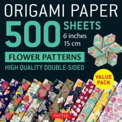 Tuttle Publishing Bastelpapier & Origami-Origami Paper 500 Sheets Flower Patterns 6 (15 CM)