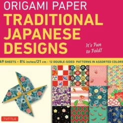Origami Paper - Traditional Japanese Designs - Large 8 1/4*Tuttle Publishing