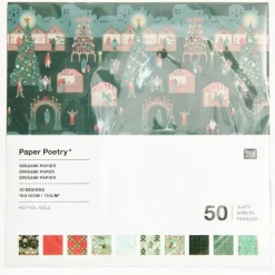 Rico Design GmbH & Co.KG Bastelpapier & Origami-Origami Weihnachtsmarkt FSC MIX