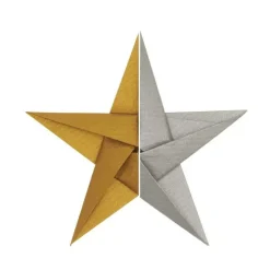 Rico Design GmbH & Co.KG Bastelpapier & Origami*Origami 15x15 cm, gold/silber FSC MIX 32 Blatt, 75 g/m²