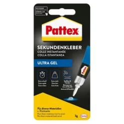 Henkel AG & Co. KGaA Klebstoff & Klebebänder-Pattex Kleben Pattex Sekundenkleber Ultra Gel, 3 g