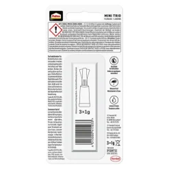 Pattex Kleben Pattex Sekundenkleber Flüssig Mini Trio, 3 × 1 g*Henkel AG & Co. KGaA Clearance