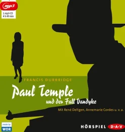 Der Audio Verlag, DAV Hörspiele·Krimis & Thriller|Krimis & Thriller·Krimi Klassiker-Paul Temple und der Fall Vandyke,1 MP3-CD