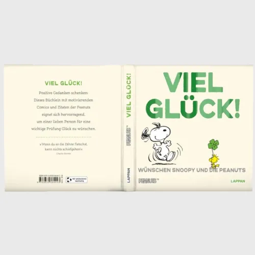Lappan Verlag Glück & Wünsche-Peanuts Geschenkbuch: Viel Glück wünschen Snoopy und die Peanuts!