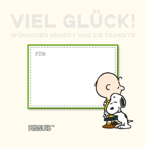 Lappan Verlag Glück & Wünsche-Peanuts Geschenkbuch: Viel Glück wünschen Snoopy und die Peanuts!