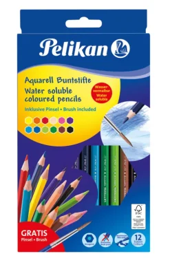 Pelikan Buntstifte-700672 - Aquarell Buntstifte Standard, 12 Stifte