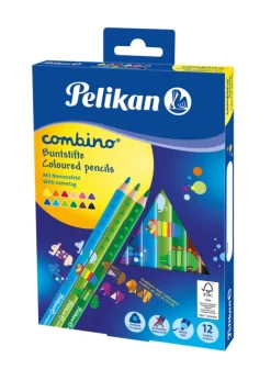 Pelikan Buntstifte*Buntstifte Combino dreieckig dick, 12er Set