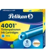 Pelikan Füller & Tinte-Tintenpatronen 4001® 6er Set Standard-Patronen, Türkis