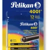 Pelikan Füller & Tinte*Tintenpatronen 4001® mit 2 x 6er Set Standard-Patronen, Brillant-Schwarz