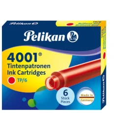 Tintenpatronen 4001® Set mit 6 Standard-Patronen, Brillant-Rot*Pelikan Best