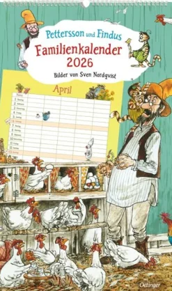 Pettersson und Findus. Familienkalender 2026*Oetinger New