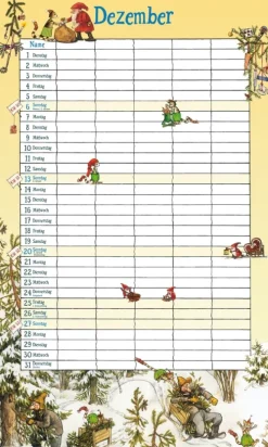 Pettersson und Findus. Familienkalender 2026*Oetinger New