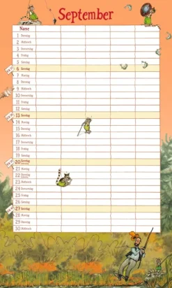 Pettersson und Findus. Familienkalender 2026*Oetinger New