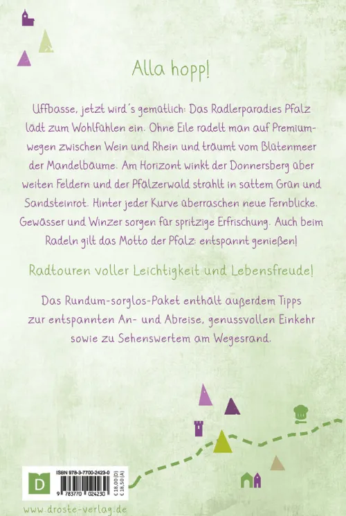 Droste Verlag Radreisen & Radtouren*Pfalz. Radeln für die Seele