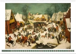Pieter Bruegel d.Ä. (Wandkalender 2026 DIN A2 quer), Monatskalender*Calvendo Best
