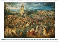 Pieter Bruegel d.Ä. (Wandkalender 2026 DIN A2 quer), Monatskalender*Calvendo Best