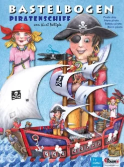 Atelier Color Bastelpapier & Origami*Piratenschiff basteln Bastelbogen Ausschneidebogen für Kinder ab 6+